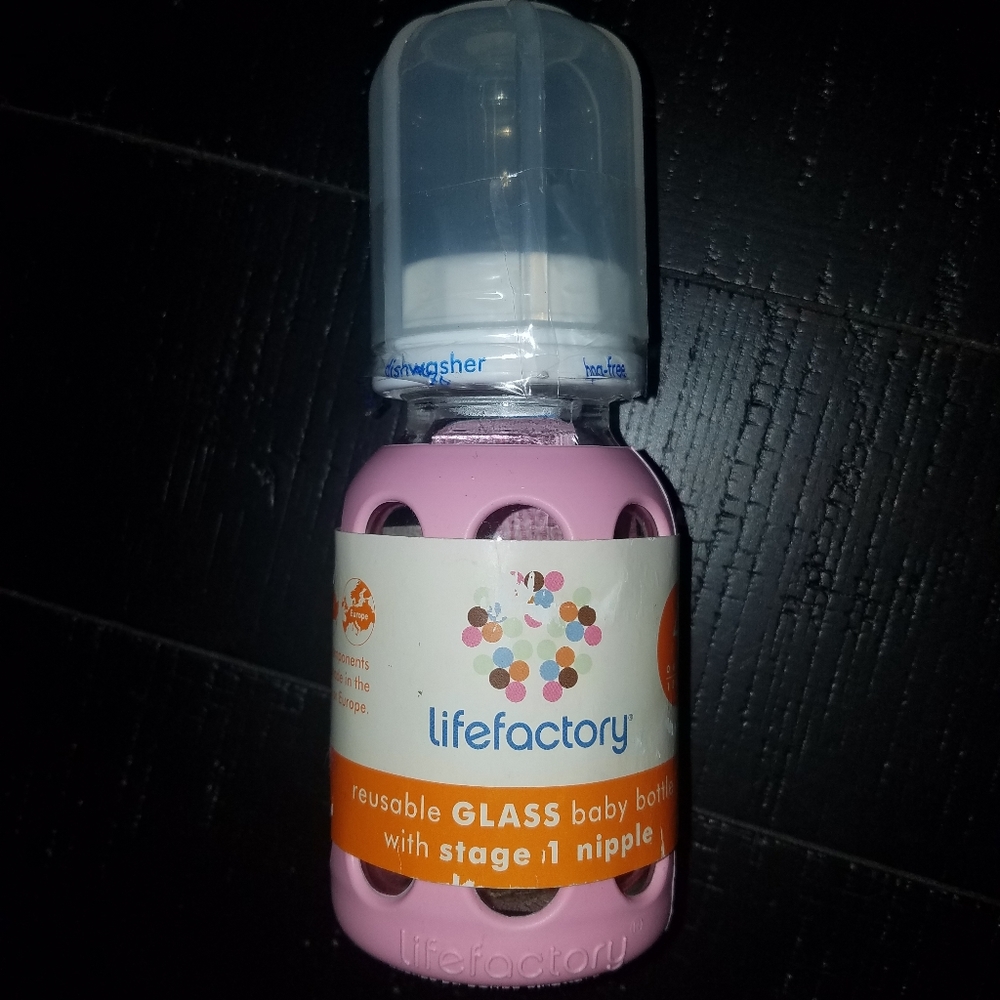 Glass bottle new never used.